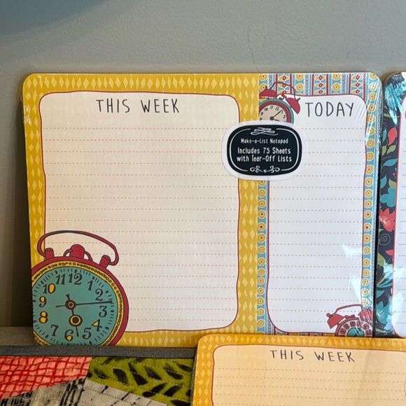 Make A List Notepad Set of 3 NWT - Picture 3 of 15